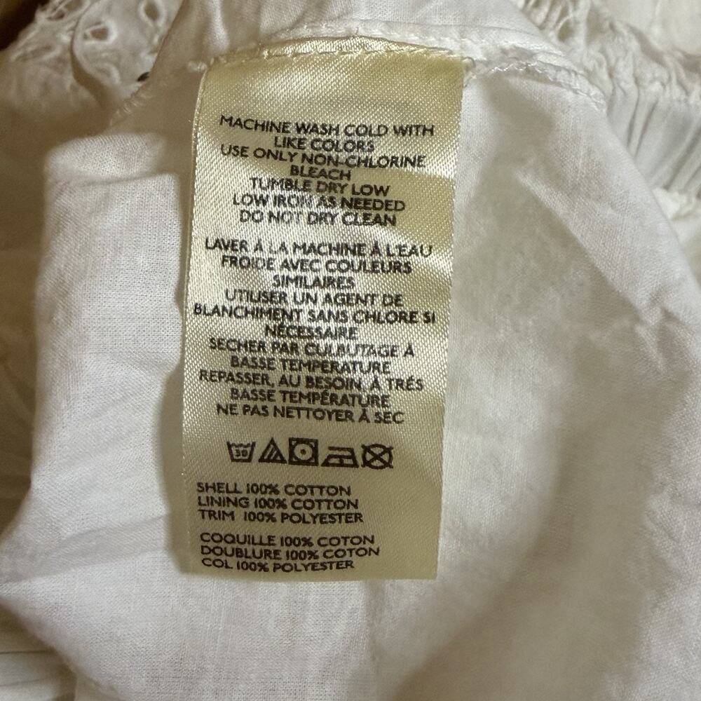 Free People Midnight Cruiser One-Piece Jumpsuit White Eyelets Lined Size XS - Picture 15 of 16